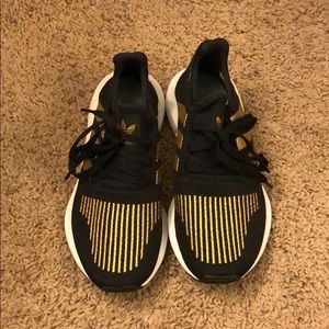 Adidas Black and Gold Running Shoes (never worn!)